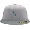 Flexfit 6210 Structured Flat Bill Fitted Hat Thumbnail