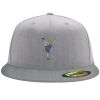 Flexfit 6210 Structured Flat Bill Fitted Hat Thumbnail