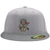Flexfit 6210 Structured Flat Bill Fitted Hat Thumbnail