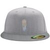 Flexfit 6210 Structured Flat Bill Fitted Hat Thumbnail