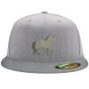 Flexfit 6210 Structured Flat Bill Fitted Hat Thumbnail