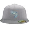 Flexfit 6210 Structured Flat Bill Fitted Hat Thumbnail