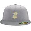 Flexfit 6210 Structured Flat Bill Fitted Hat Thumbnail