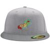 Flexfit 6210 Structured Flat Bill Fitted Hat Thumbnail