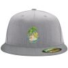Flexfit 6210 Structured Flat Bill Fitted Hat Thumbnail