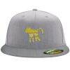 Flexfit 6210 Structured Flat Bill Fitted Hat Thumbnail