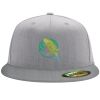 Flexfit 6210 Structured Flat Bill Fitted Hat Thumbnail