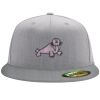 Flexfit 6210 Structured Flat Bill Fitted Hat Thumbnail