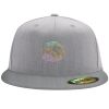 Flexfit 6210 Structured Flat Bill Fitted Hat Thumbnail
