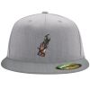 Flexfit 6210 Structured Flat Bill Fitted Hat Thumbnail