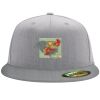 Flexfit 6210 Structured Flat Bill Fitted Hat Thumbnail
