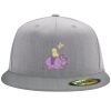 Flexfit 6210 Structured Flat Bill Fitted Hat Thumbnail