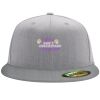 Flexfit 6210 Structured Flat Bill Fitted Hat Thumbnail