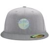 Flexfit 6210 Structured Flat Bill Fitted Hat Thumbnail