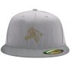 Flexfit 6210 Structured Flat Bill Fitted Hat Thumbnail