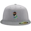 Flexfit 6210 Structured Flat Bill Fitted Hat Thumbnail