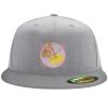 Flexfit 6210 Structured Flat Bill Fitted Hat Thumbnail