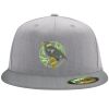Flexfit 6210 Structured Flat Bill Fitted Hat Thumbnail
