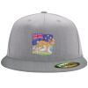 Flexfit 6210 Structured Flat Bill Fitted Hat Thumbnail