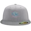 Flexfit 6210 Structured Flat Bill Fitted Hat Thumbnail