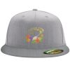Flexfit 6210 Structured Flat Bill Fitted Hat Thumbnail