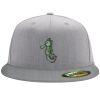 Flexfit 6210 Structured Flat Bill Fitted Hat Thumbnail