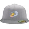 Flexfit 6210 Structured Flat Bill Fitted Hat Thumbnail
