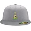 Flexfit 6210 Structured Flat Bill Fitted Hat Thumbnail