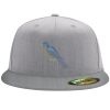 Flexfit 6210 Structured Flat Bill Fitted Hat Thumbnail