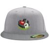 Flexfit 6210 Structured Flat Bill Fitted Hat Thumbnail