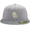 Flexfit 6210 Structured Flat Bill Fitted Hat Thumbnail