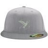 Flexfit 6210 Structured Flat Bill Fitted Hat Thumbnail