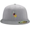 Flexfit 6210 Structured Flat Bill Fitted Hat Thumbnail