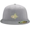 Flexfit 6210 Structured Flat Bill Fitted Hat Thumbnail