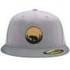 Flexfit 6210 Structured Flat Bill Fitted Hat Thumbnail
