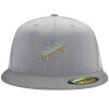 Flexfit 6210 Structured Flat Bill Fitted Hat Thumbnail