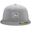 Flexfit 6210 Structured Flat Bill Fitted Hat Thumbnail