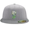 Flexfit 6210 Structured Flat Bill Fitted Hat Thumbnail