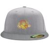 Flexfit 6210 Structured Flat Bill Fitted Hat Thumbnail