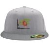 Flexfit 6210 Structured Flat Bill Fitted Hat Thumbnail