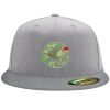 Flexfit 6210 Structured Flat Bill Fitted Hat Thumbnail