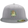 Flexfit 6210 Structured Flat Bill Fitted Hat Thumbnail