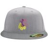 Flexfit 6210 Structured Flat Bill Fitted Hat Thumbnail
