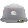 Flexfit 6210 Structured Flat Bill Fitted Hat Thumbnail