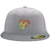 Flexfit 6210 Structured Flat Bill Fitted Hat Thumbnail