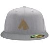 Flexfit 6210 Structured Flat Bill Fitted Hat Thumbnail