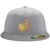 Flexfit 6210 Structured Flat Bill Fitted Hat Thumbnail