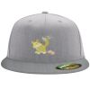 Flexfit 6210 Structured Flat Bill Fitted Hat Thumbnail