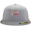 Flexfit 6210 Structured Flat Bill Fitted Hat Thumbnail