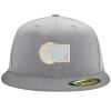 Flexfit 6210 Structured Flat Bill Fitted Hat Thumbnail